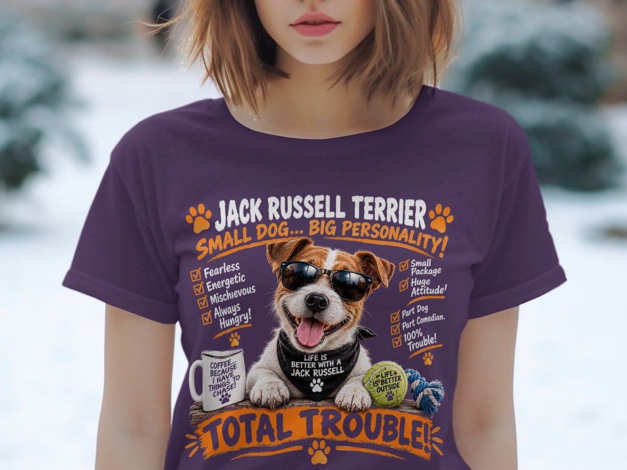 Jack Russell Big Personality Tee