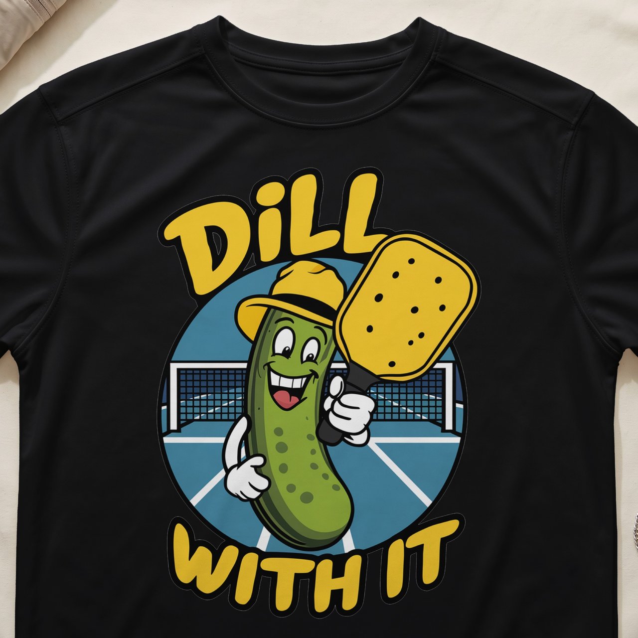 Pickleball Sport-Tek Performance Tee, Dill With It, Breathable Moisture-Wicking Court Apparel