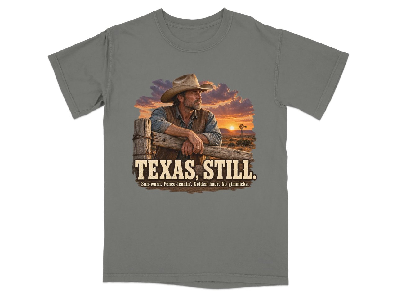 Texas Still Cowboy Tee