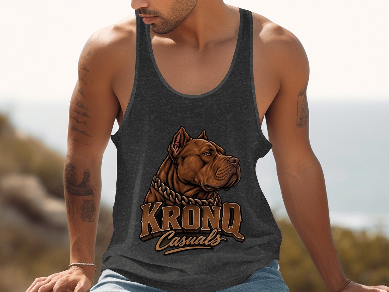 Pitbull Tank Top | Pit Bull Shirt | Pittie Apparel | Dog Lover Gift | KRONQ CASUALS