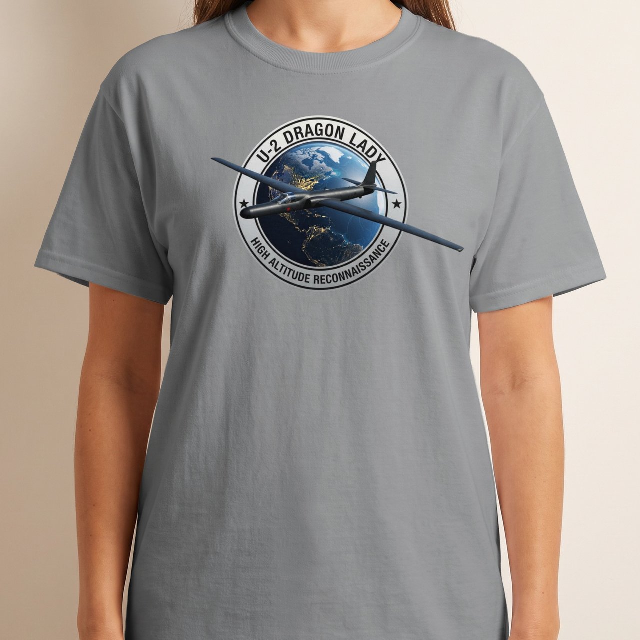 U-2 Dragon Lady Shirt, Military Aviation T-Shirt, High Altitude Reconnaissance Spy Plane Graphic Tee, Air Force Veteran Gift for Pilot