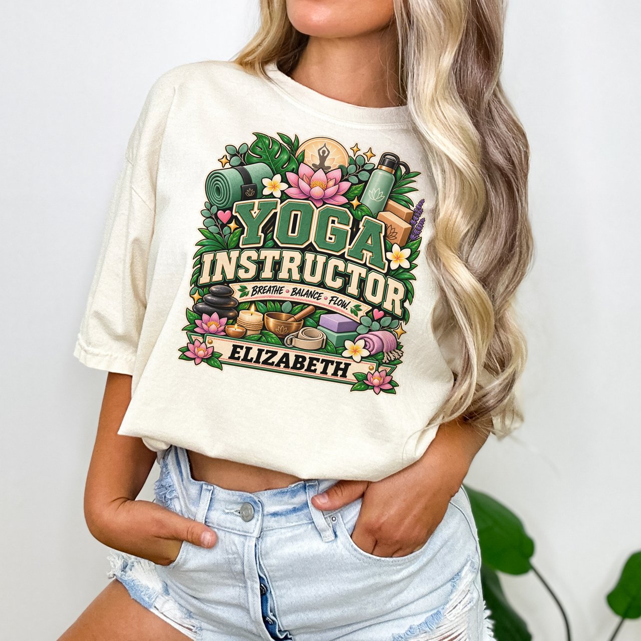 Yoga Instructor Tee Personalized