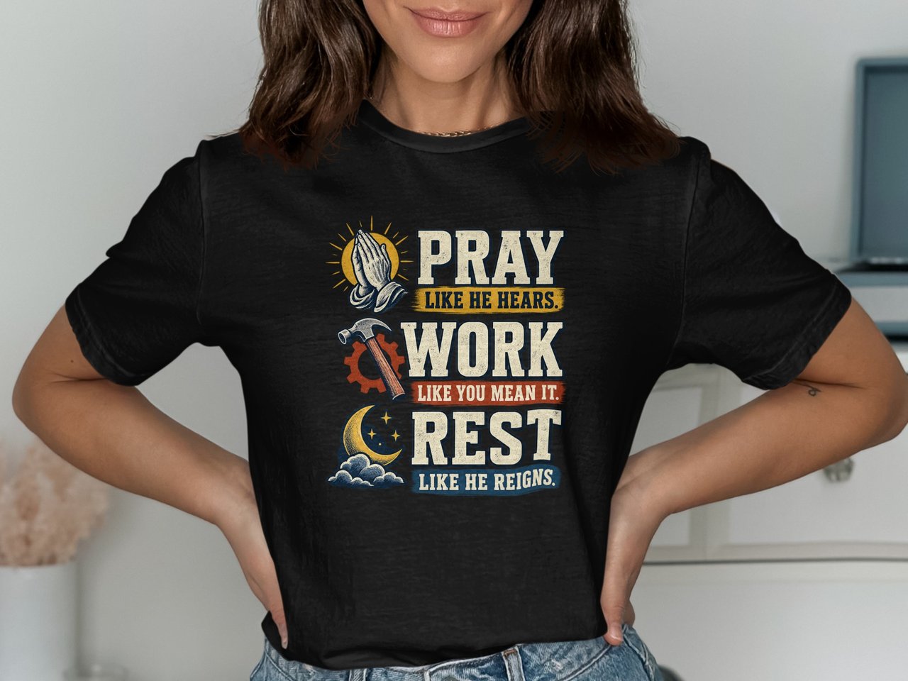 Pray Work Rest Tee