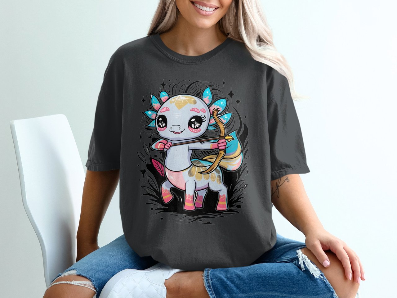 Kawaii Axolotl Archer T-Shirt