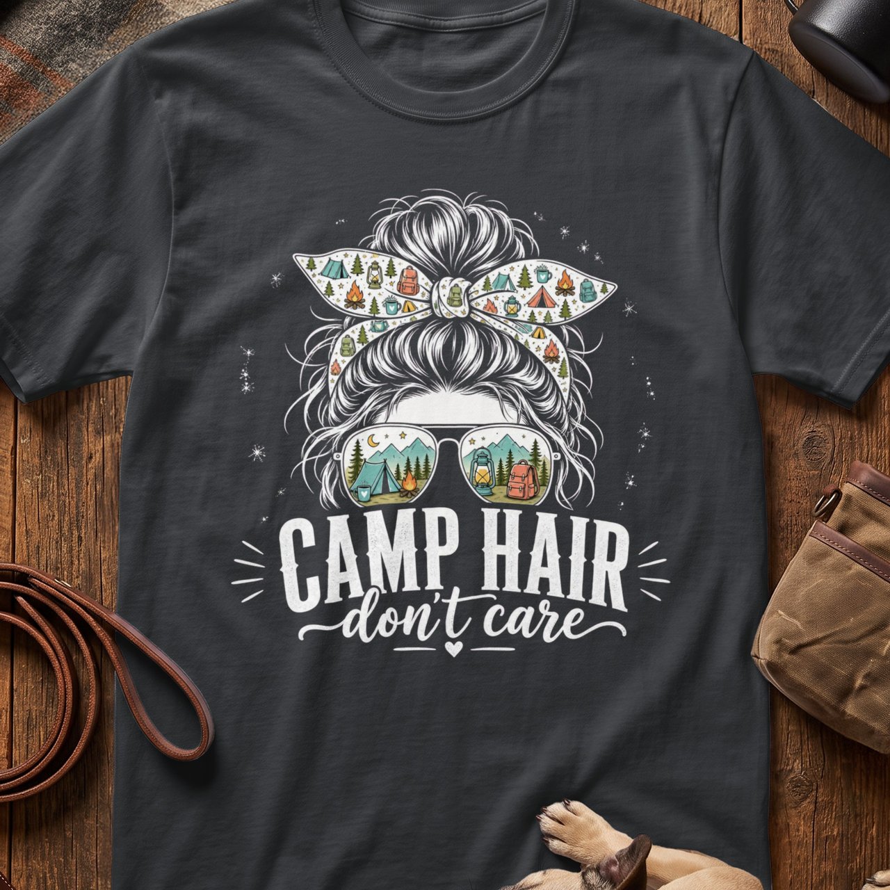 Camp Hair Don't Care Tee