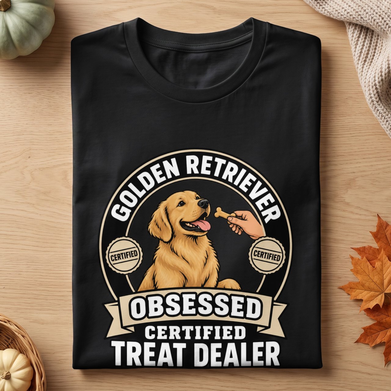 Golden Retriever Treat Dealer Tee