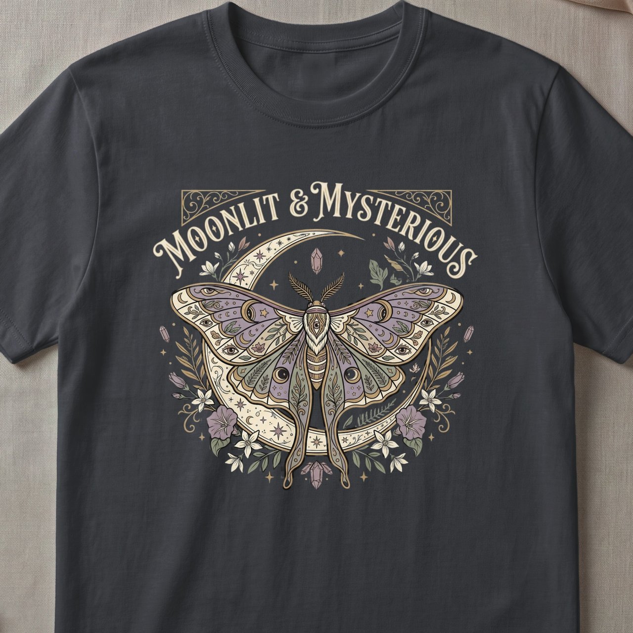 Moonlit and Mysterious Moth Tee