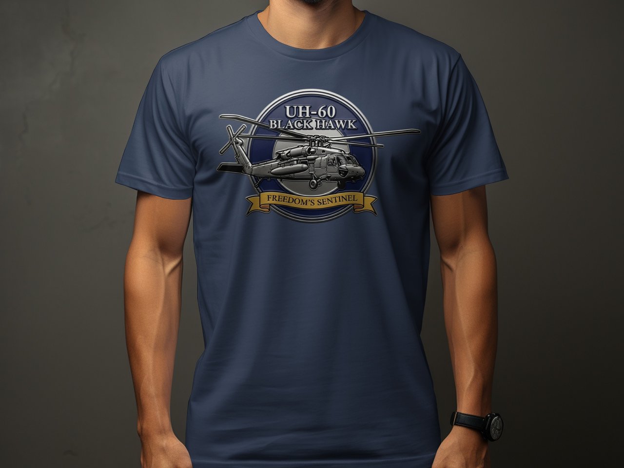 UH-60 Black Hawk Helicopter T-Shirt, Military Aviation Veteran Shirt, Army Pilot Crew Chief Graphic Tee, Freedom Sentinel Gift For Him