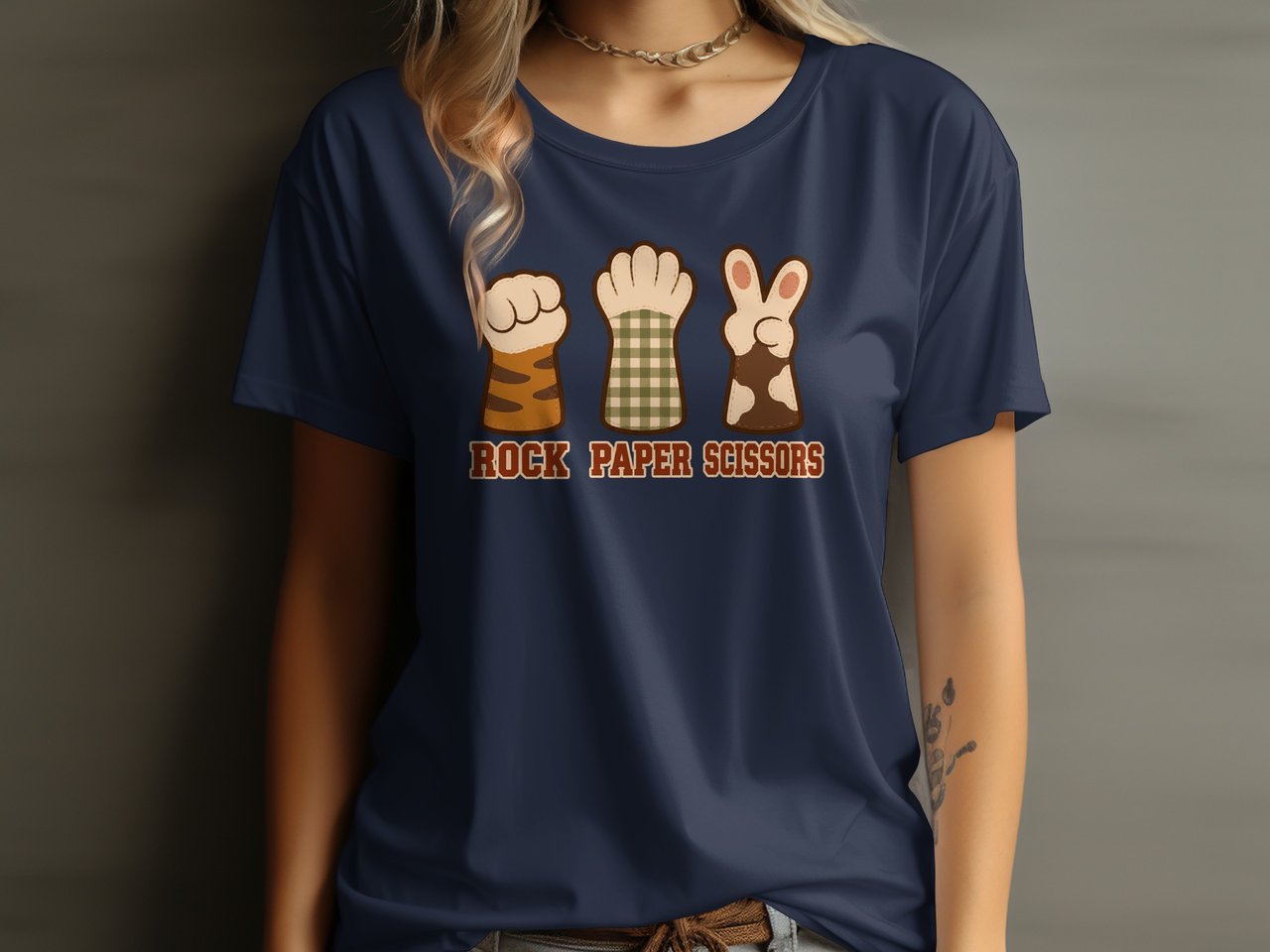 Rock Paper Scissors Paws Tee or Sweatshirt