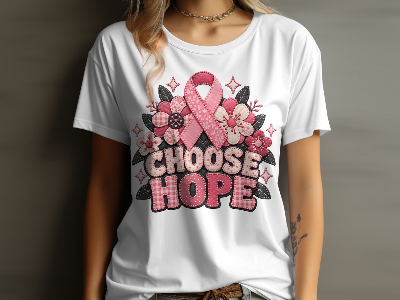 Choose Hope Pink Ribbon Tee