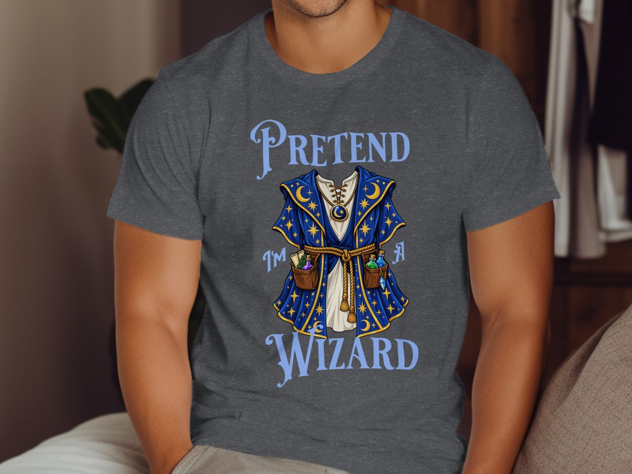 Pretend I'm A Wizard Costume Tee