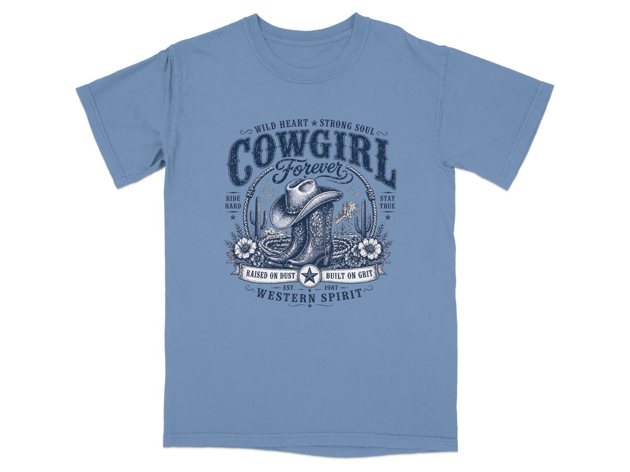Cowgirl Forever Western Spirit Graphic T-Shirt