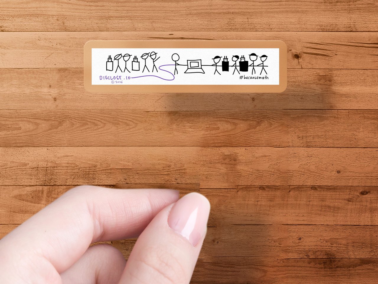 disclose.io — Because Math — Die-Cut Sticker