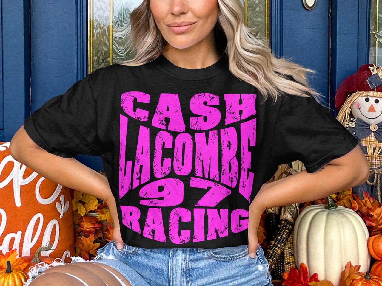 Cash Lacombe #97 Racing Shirt – Hot Pink Graphic | Official CLR Comfort Colors 1717 Tee