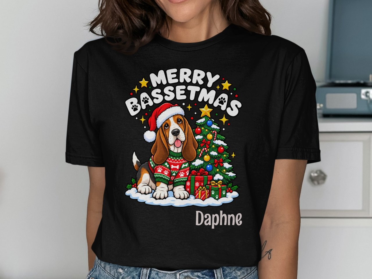 Merry Bassetmas Tee