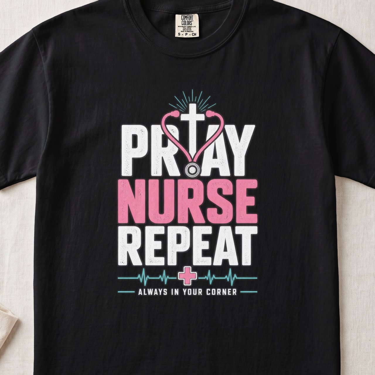 Pray Nurse Repeat Tee