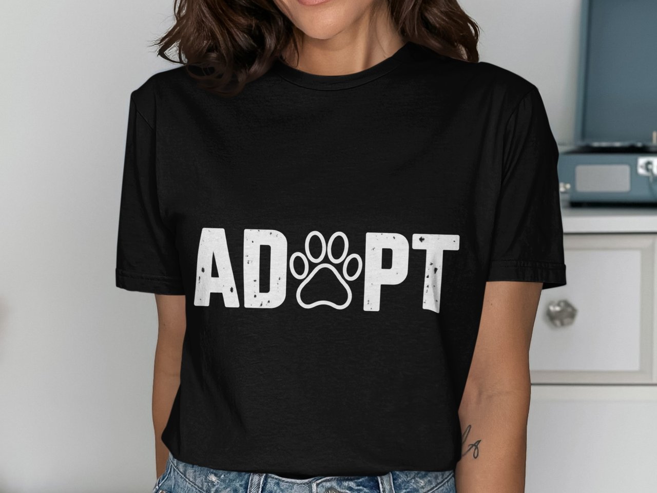 Adopt Paw Print Tee