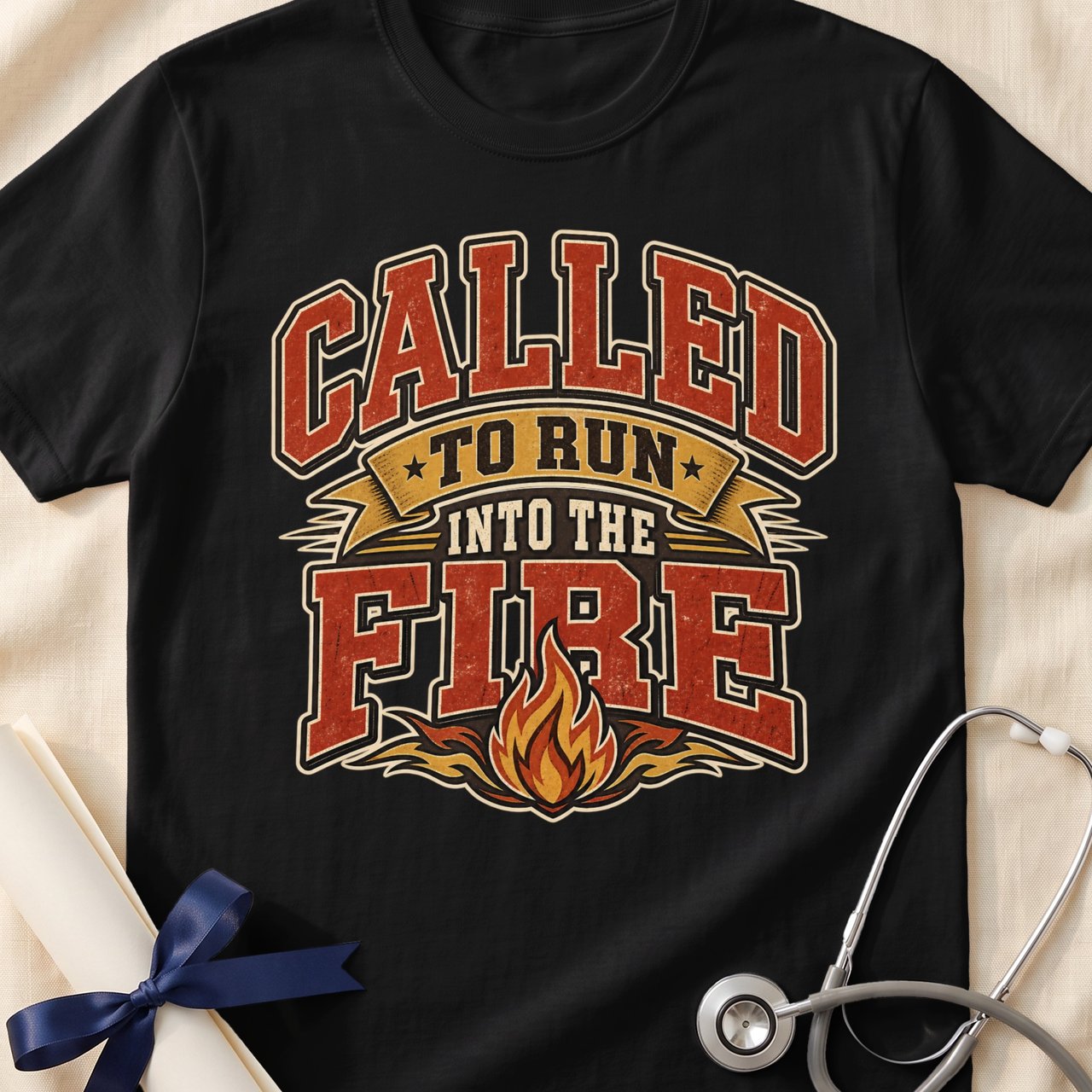 Called to Run Into the Fire Tee