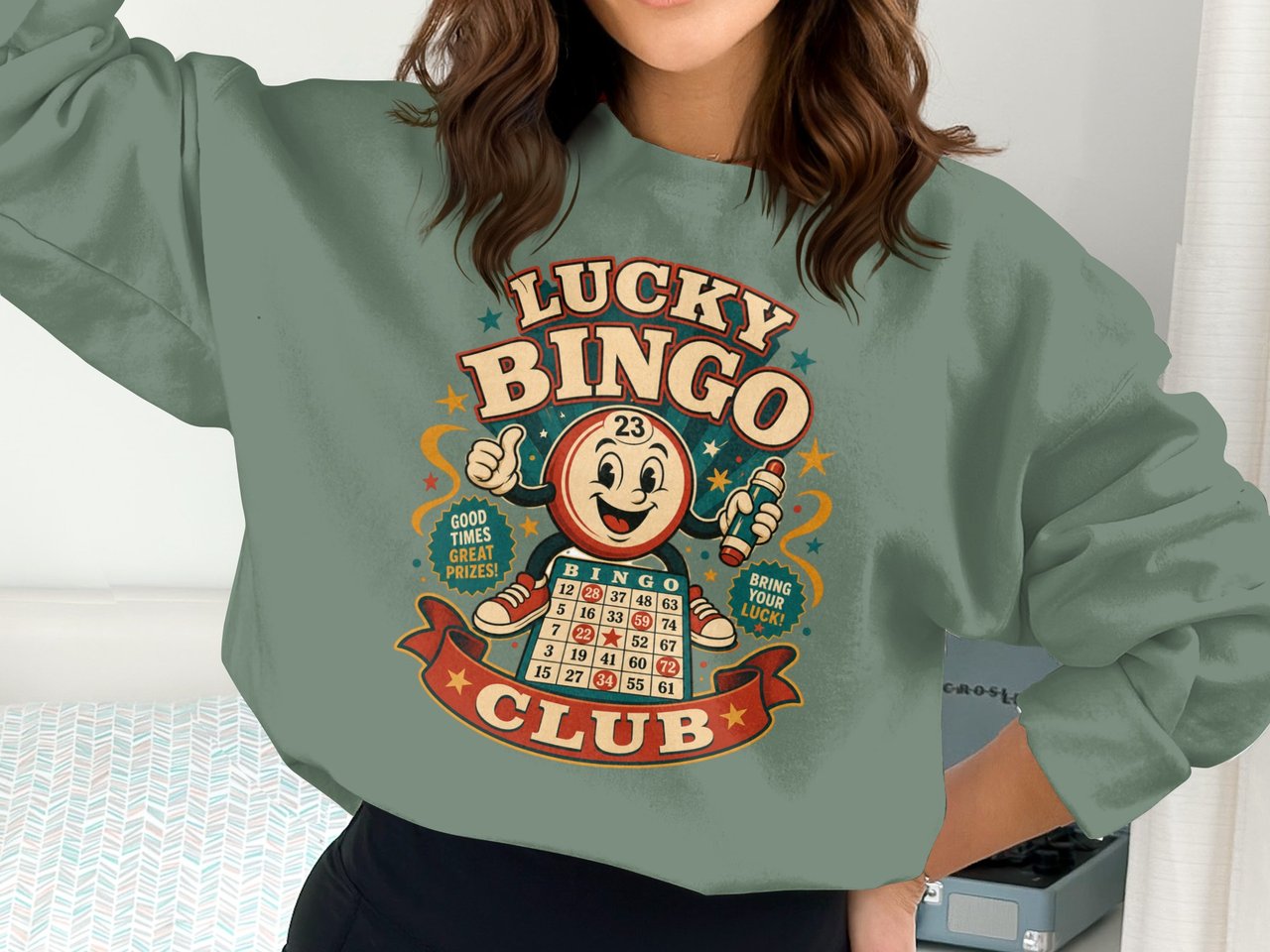 Vintage Lucky Bingo Club Sweatshirt
