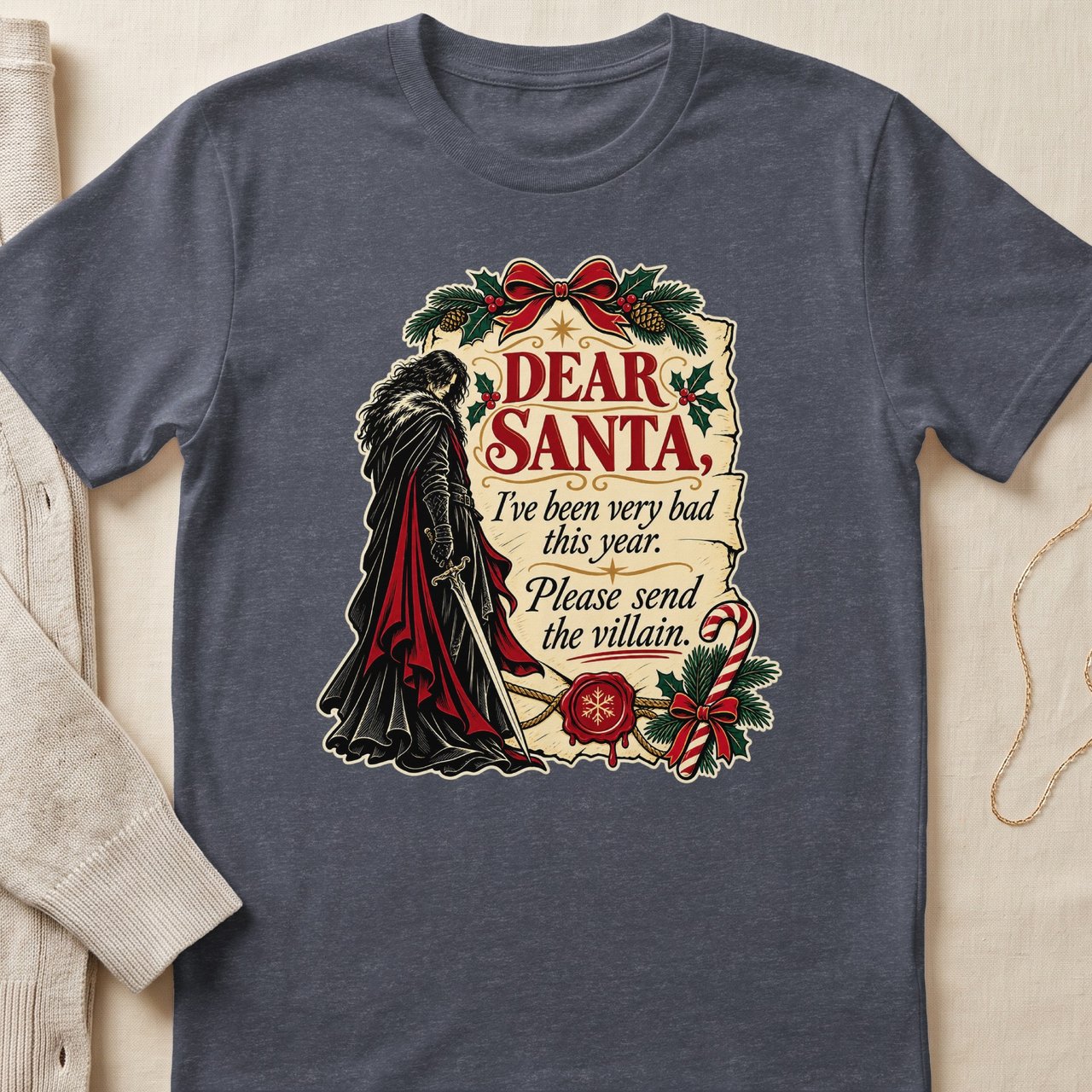 Dear Santa Send The Villain Tee