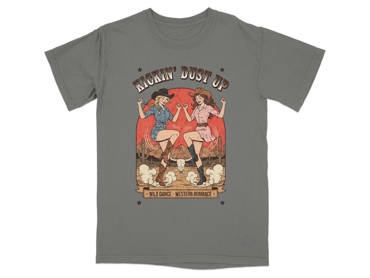 Kickin' Dust Up Cowgirl Tee
