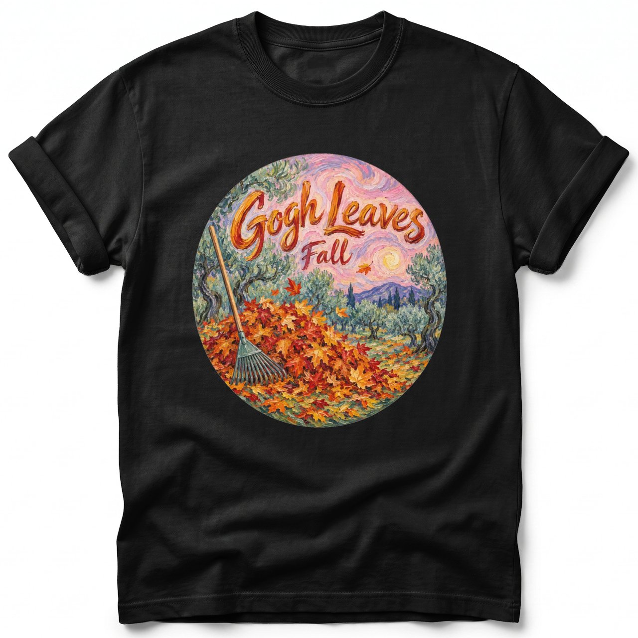 Gogh Leaves ~ Comfort Colors Premium Tee