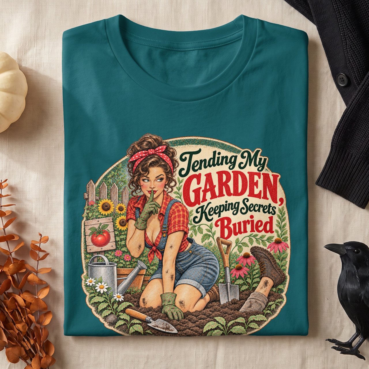 Tending My Garden Keeping Secrets Buried Tee