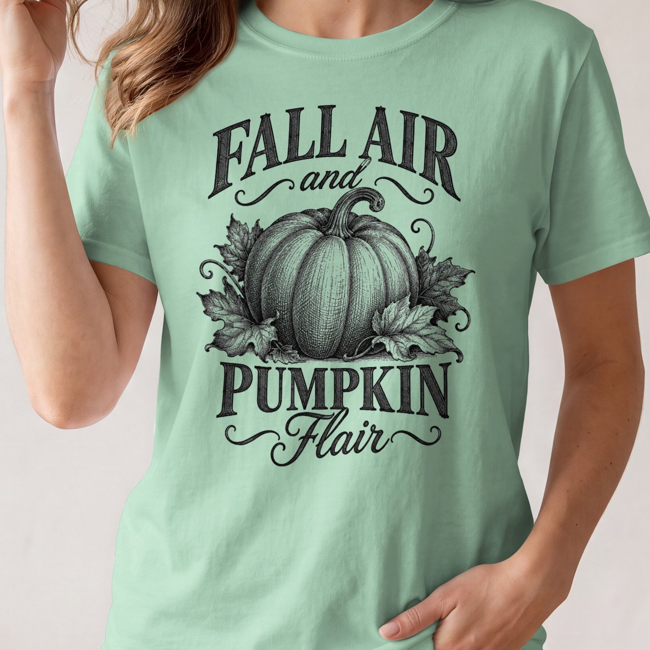 Fall Air Pumpkin Flair Tee or Sweatshirt