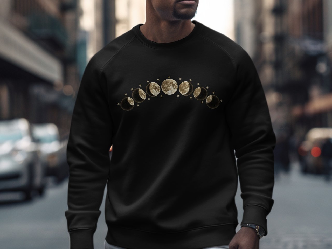 Celestial Moon Phases Sweatshirt