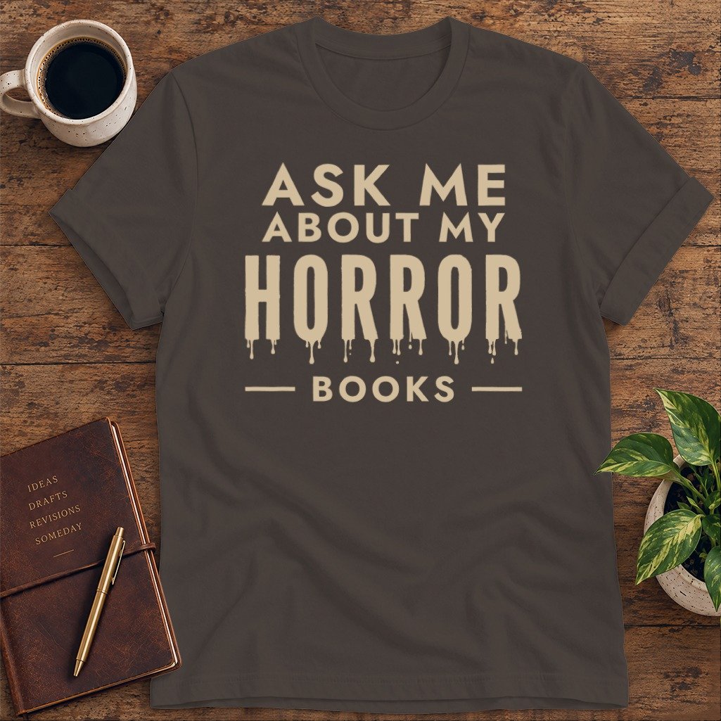 Ask Me About My Horror Books Softstyle Tee