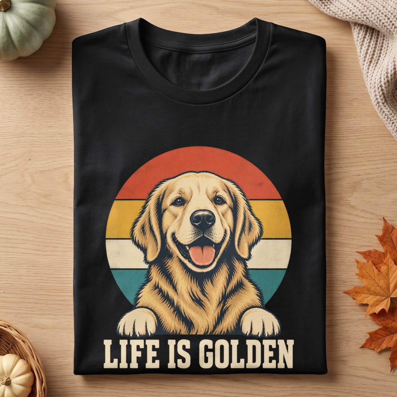 Life Is Golden Retriever Tee