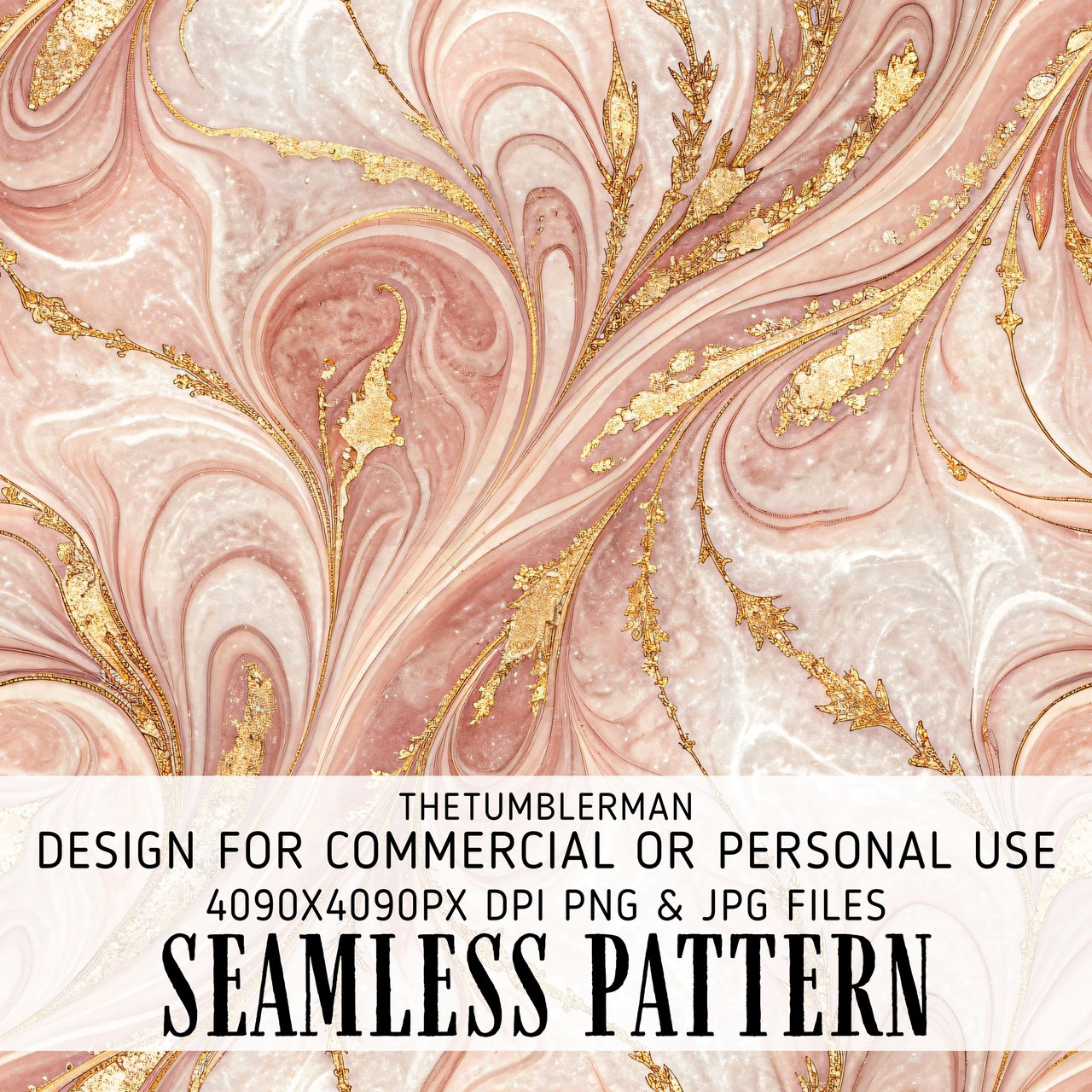 Pink Marble Gold Tumbler Design, Watercolor Flower Digital Paper, Floral Junk Journal, Printable Tumbler PNG, Scrapbooking Paper Digital