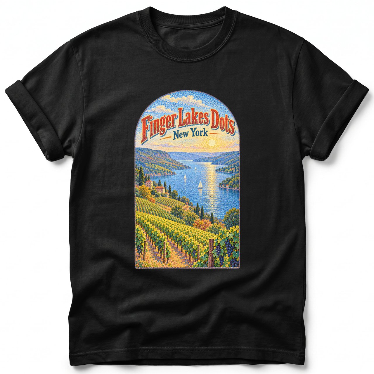 Finger Lakes Dots ~ Comfort Colors Premium Tee