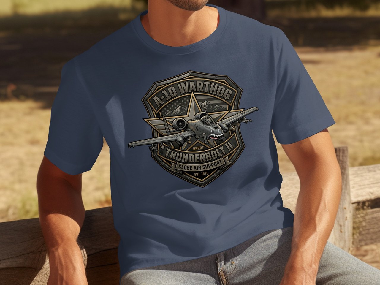 A-10 Warthog Thunderbolt II Shirt, Military Aviation T-Shirt, Close Air Support Pilot Gift for Him, Veteran Patriotic Tee