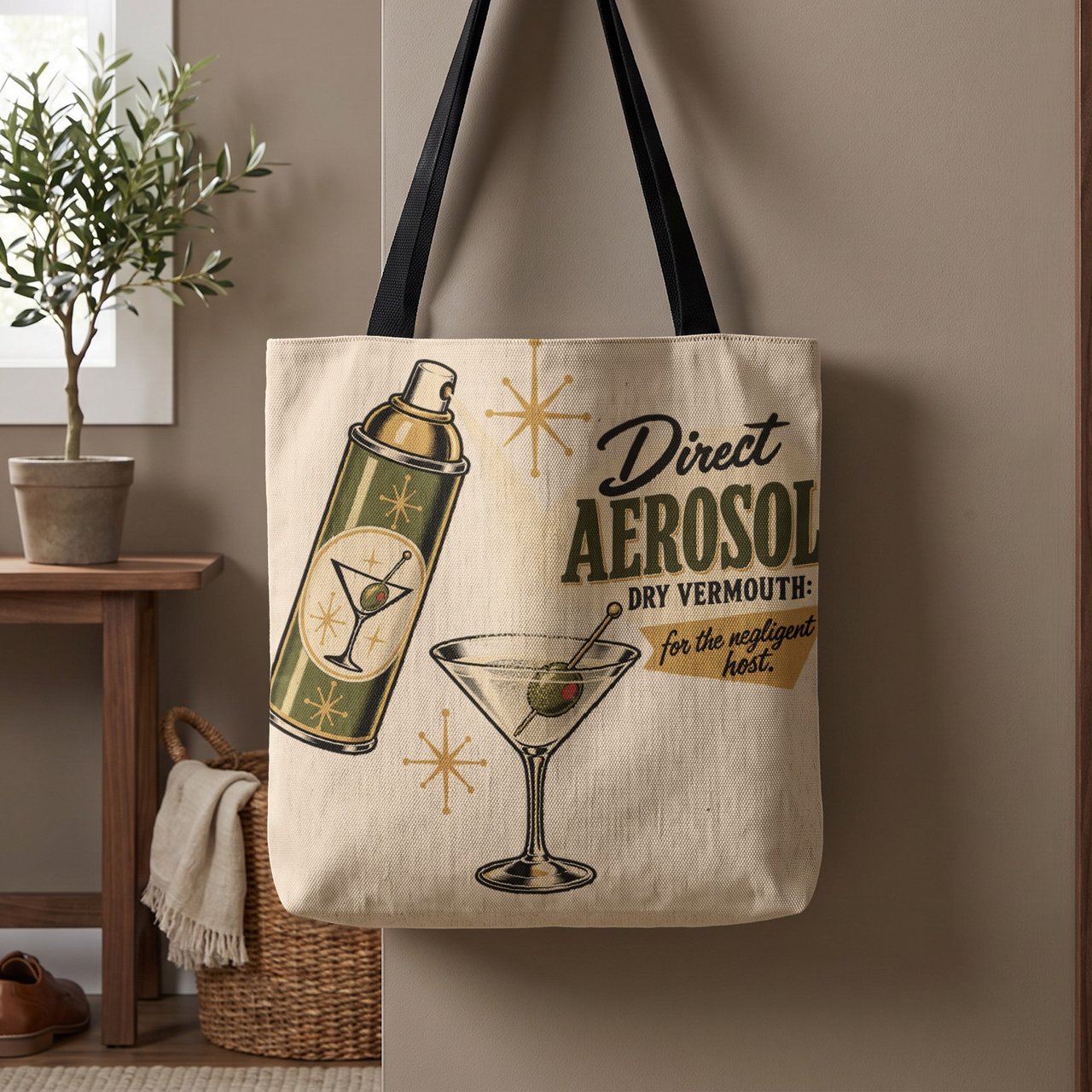 Aerosol Vermouth Martini Tote Bag