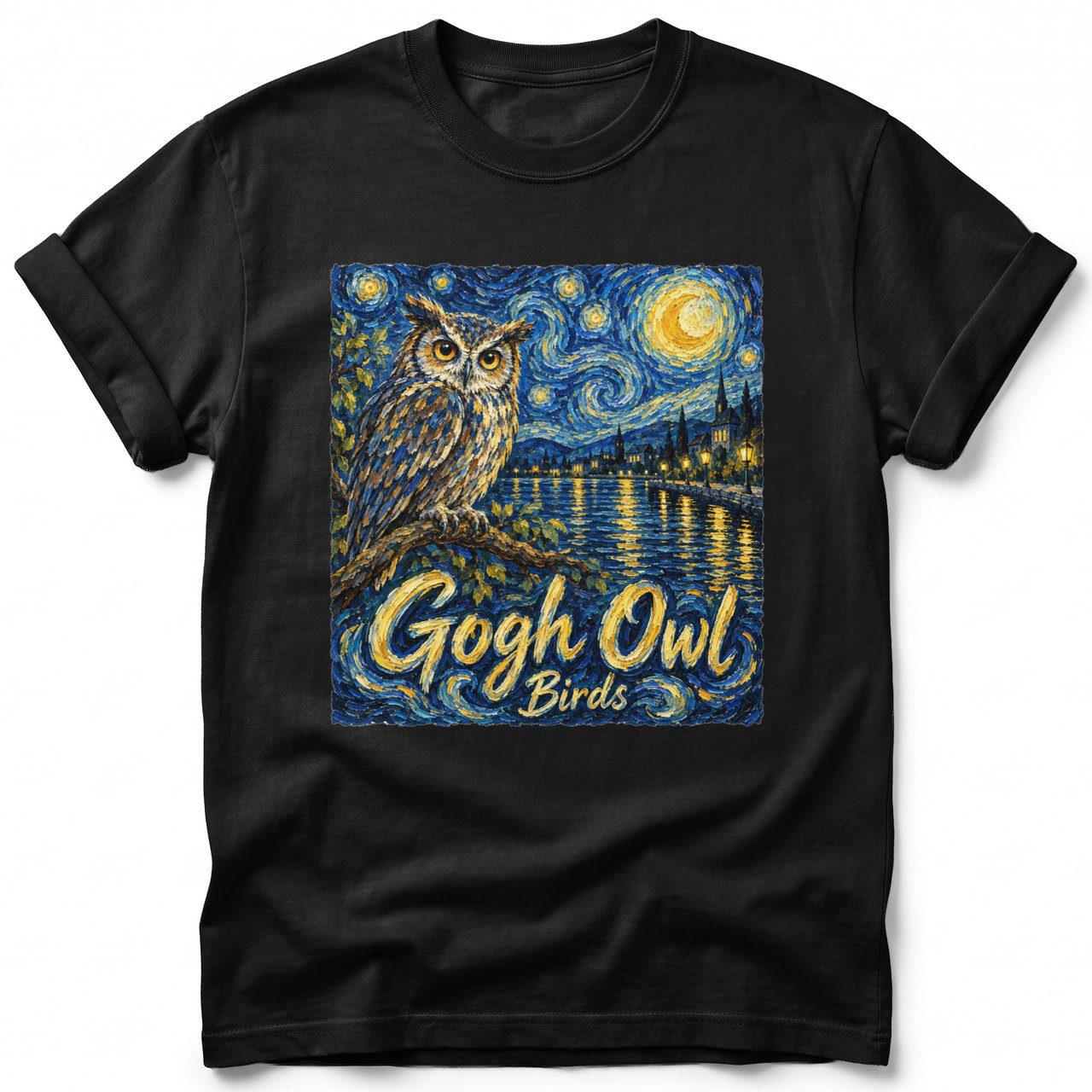Gogh Owl ~ Comfort Colors Premium Tee