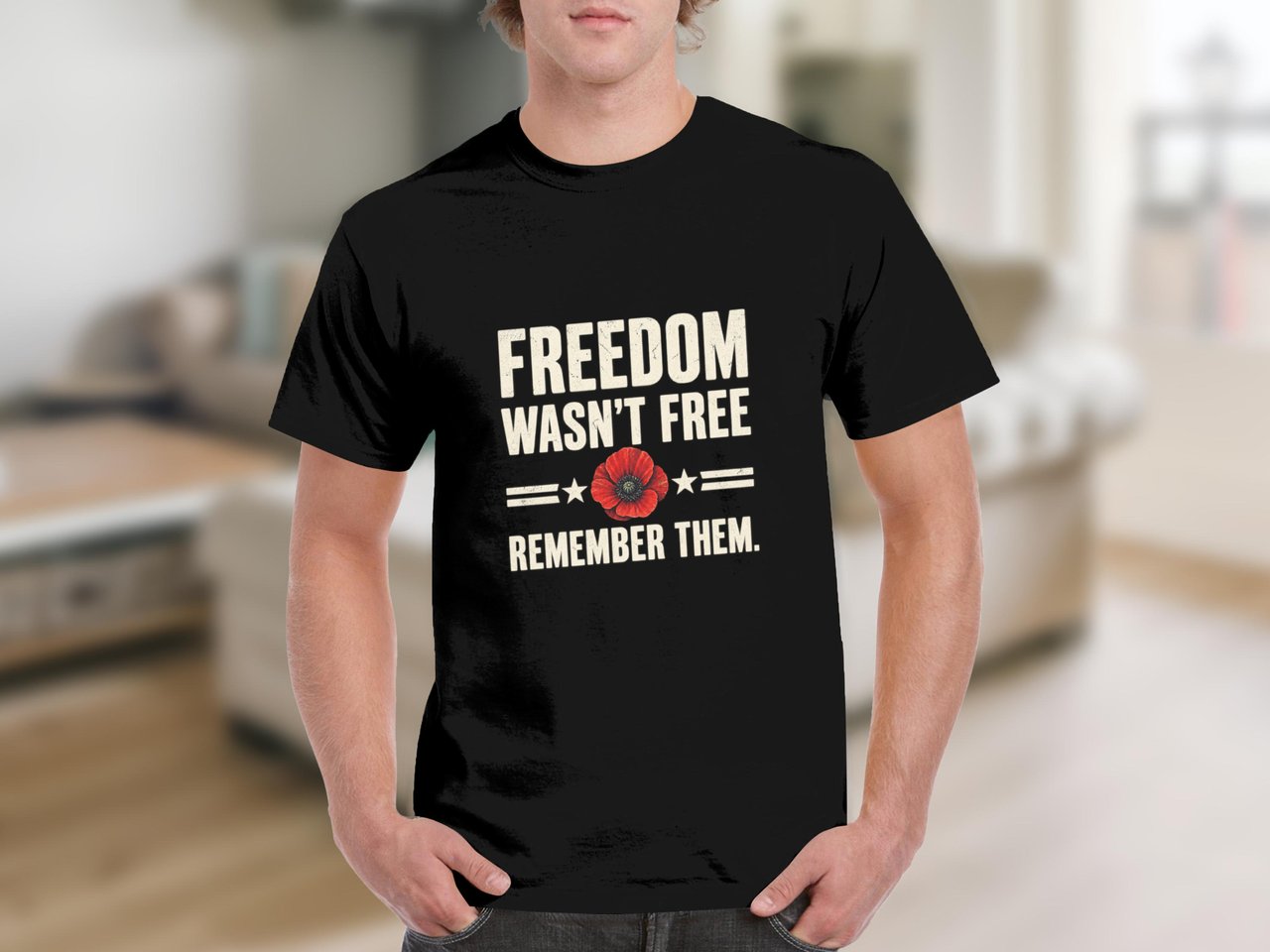 Freedom Wasn't Free Poppy Tee