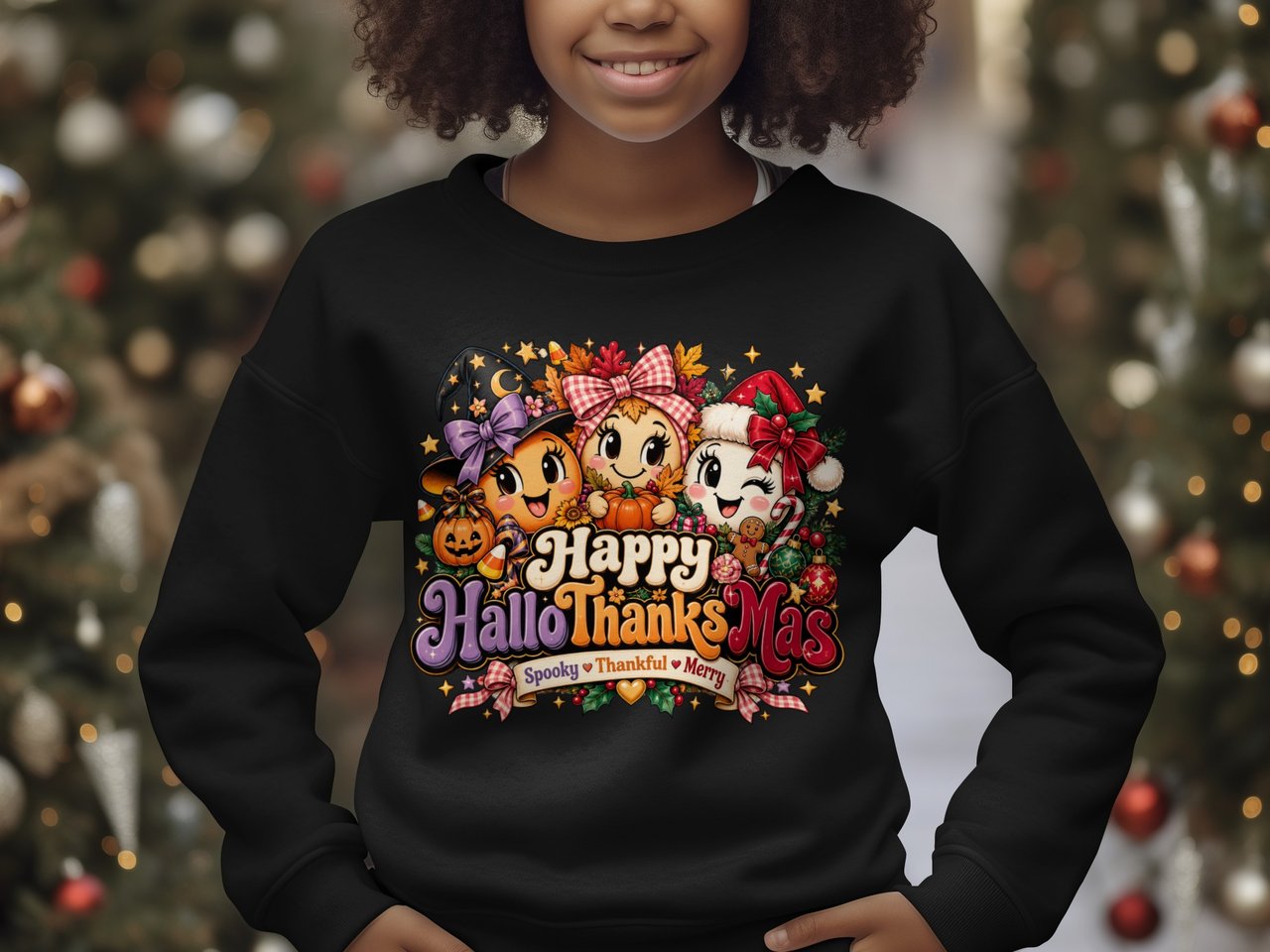 Happy HalloThanksMas Print