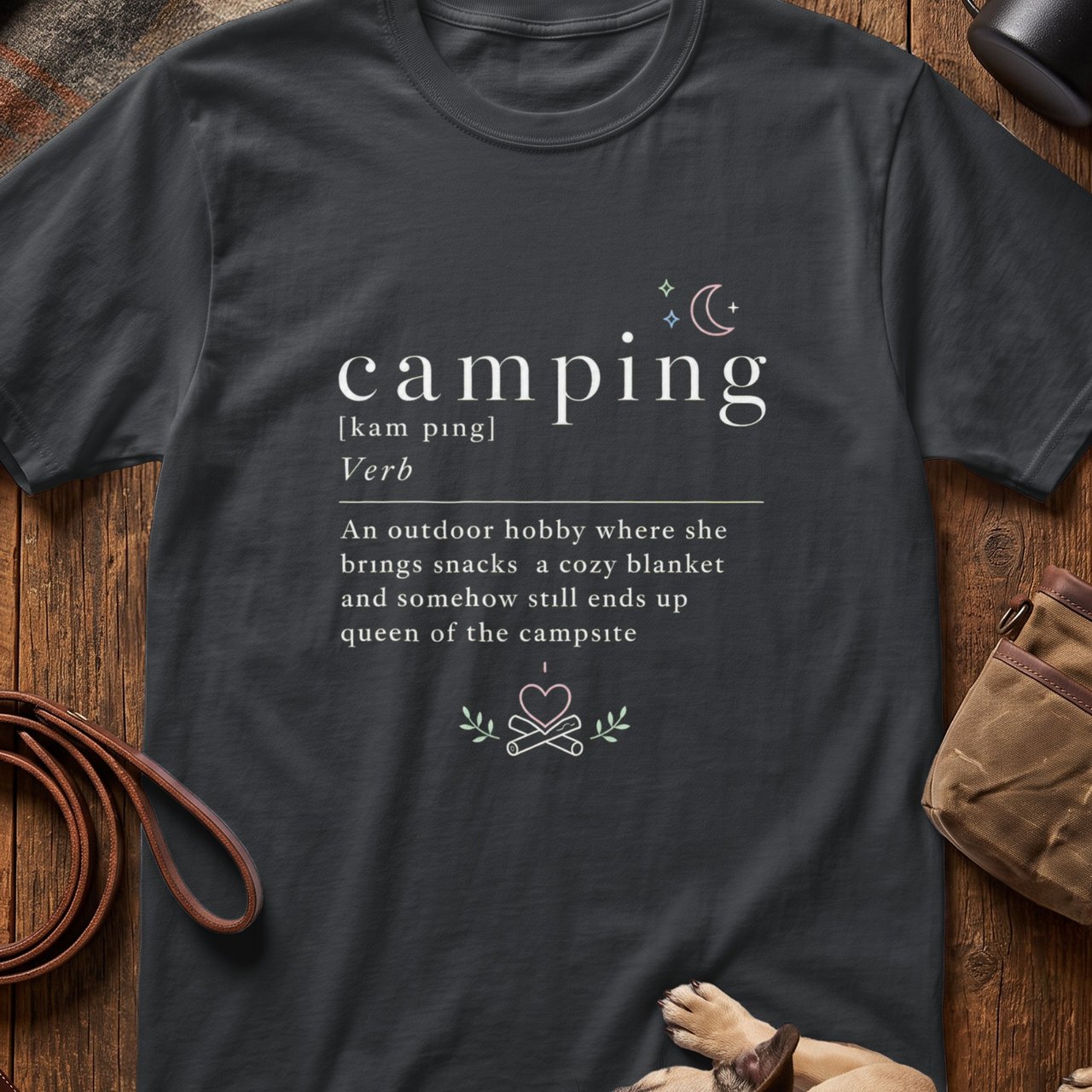 Campsite Queen Definition Tee