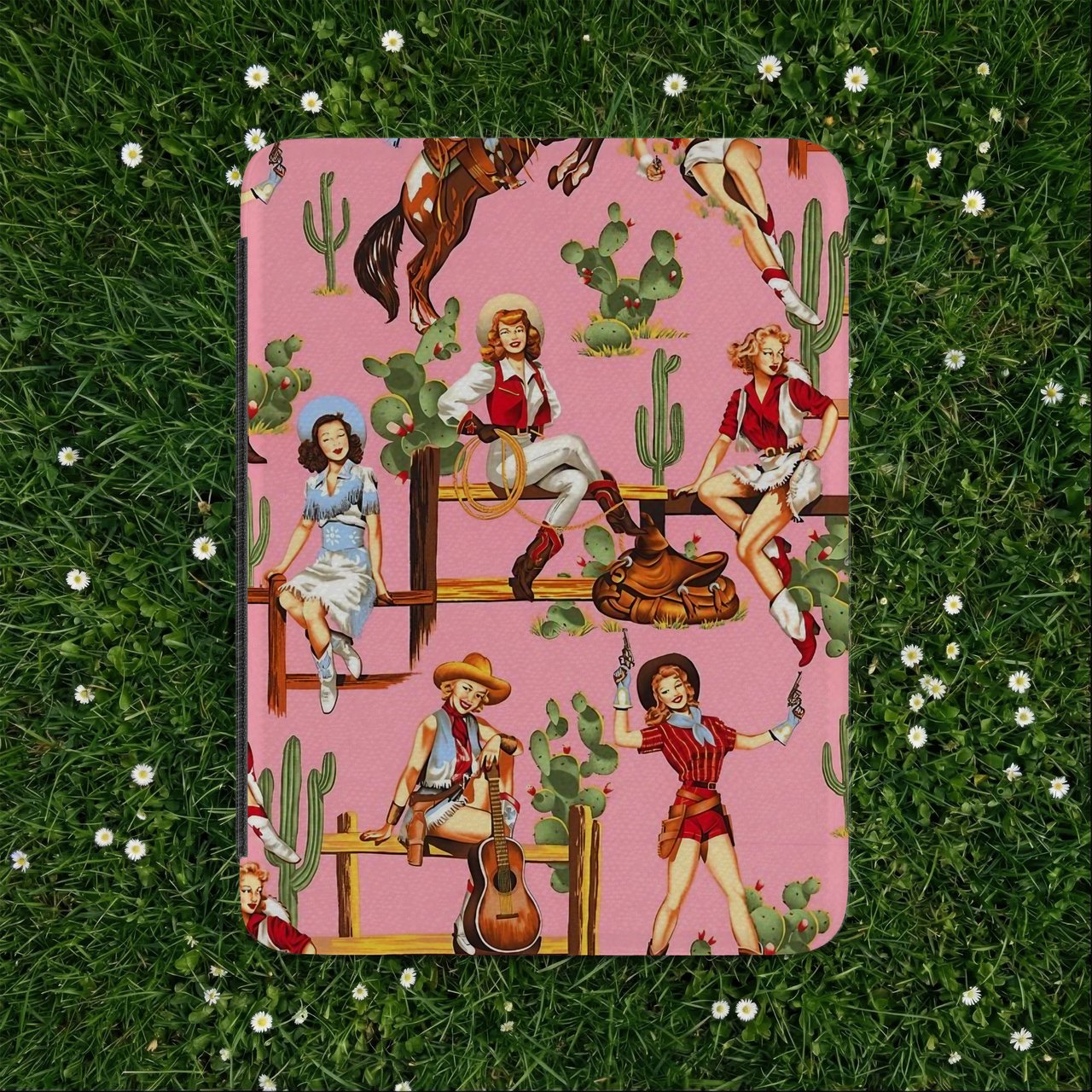 Vintage Cowgirl Kindle Case