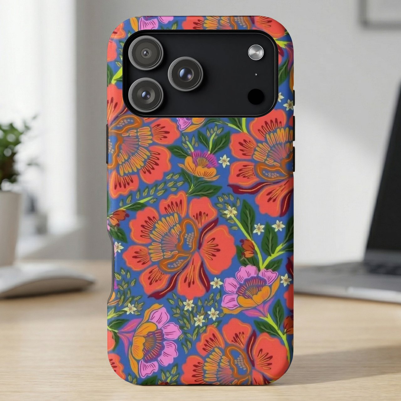 Retro Folk Floral MagSafe® Phone Case