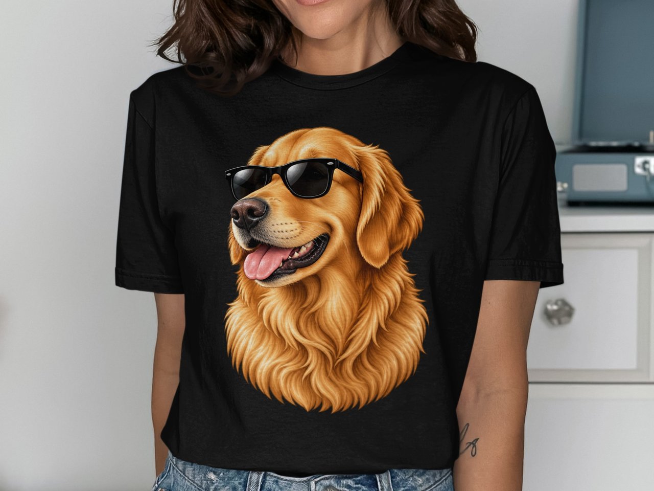 Cool Golden Retriever Tee