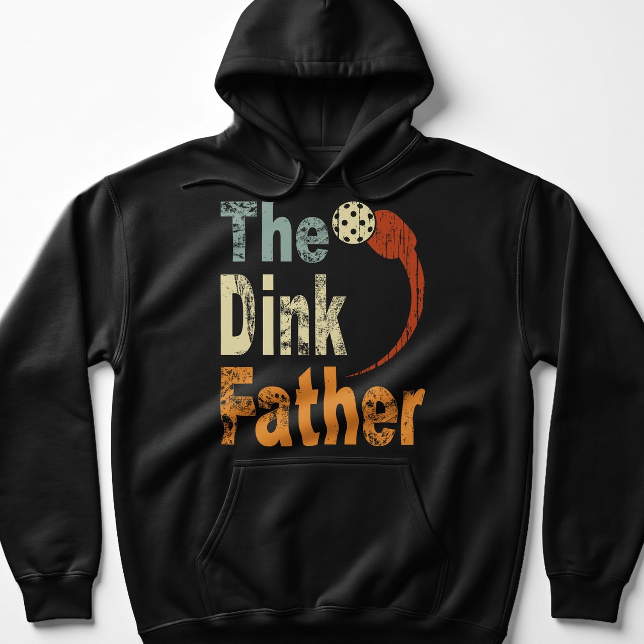 Pickleball Gildan Fleece Hoodie, The Dink Father, Court Pullover
