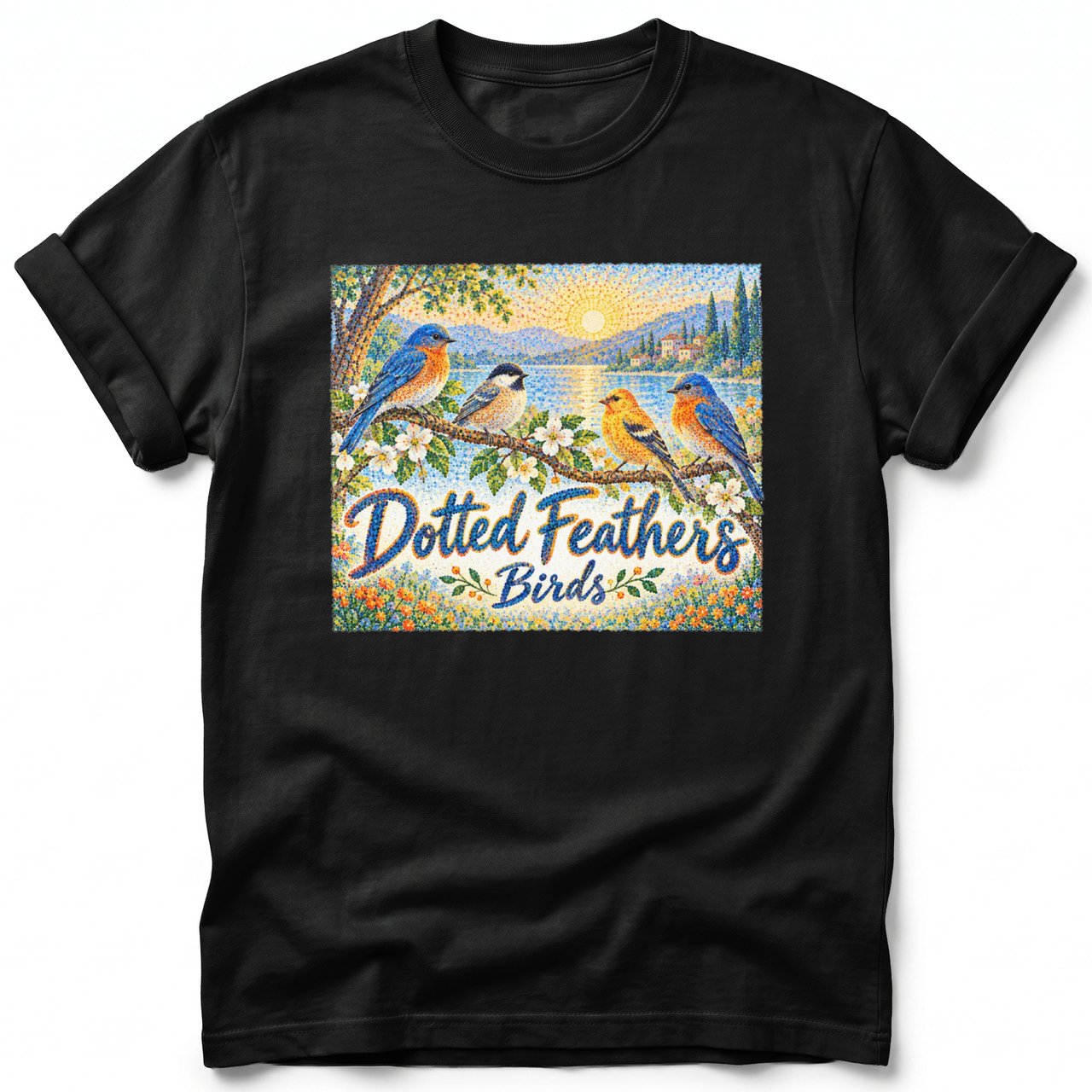 Dotted Feathers ~ Comfort Colors Premium Tee
