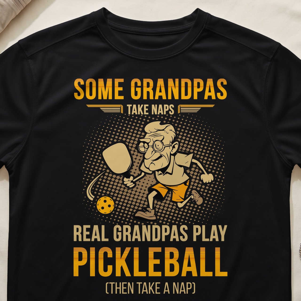 Pickleball Sport-Tek Performance Tee, Some Grandpas Take Naps Real Grandpas Play Pickleball (Then Take A Nap), Court Apparel