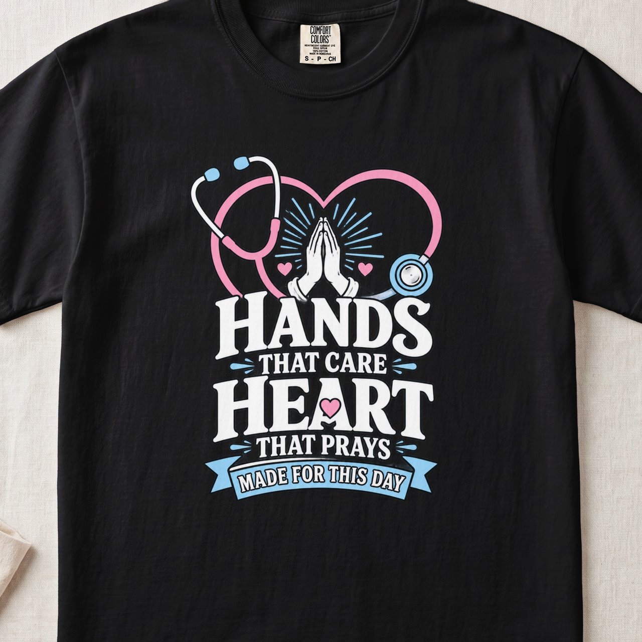 Hands That Care Heart That Prays Tee