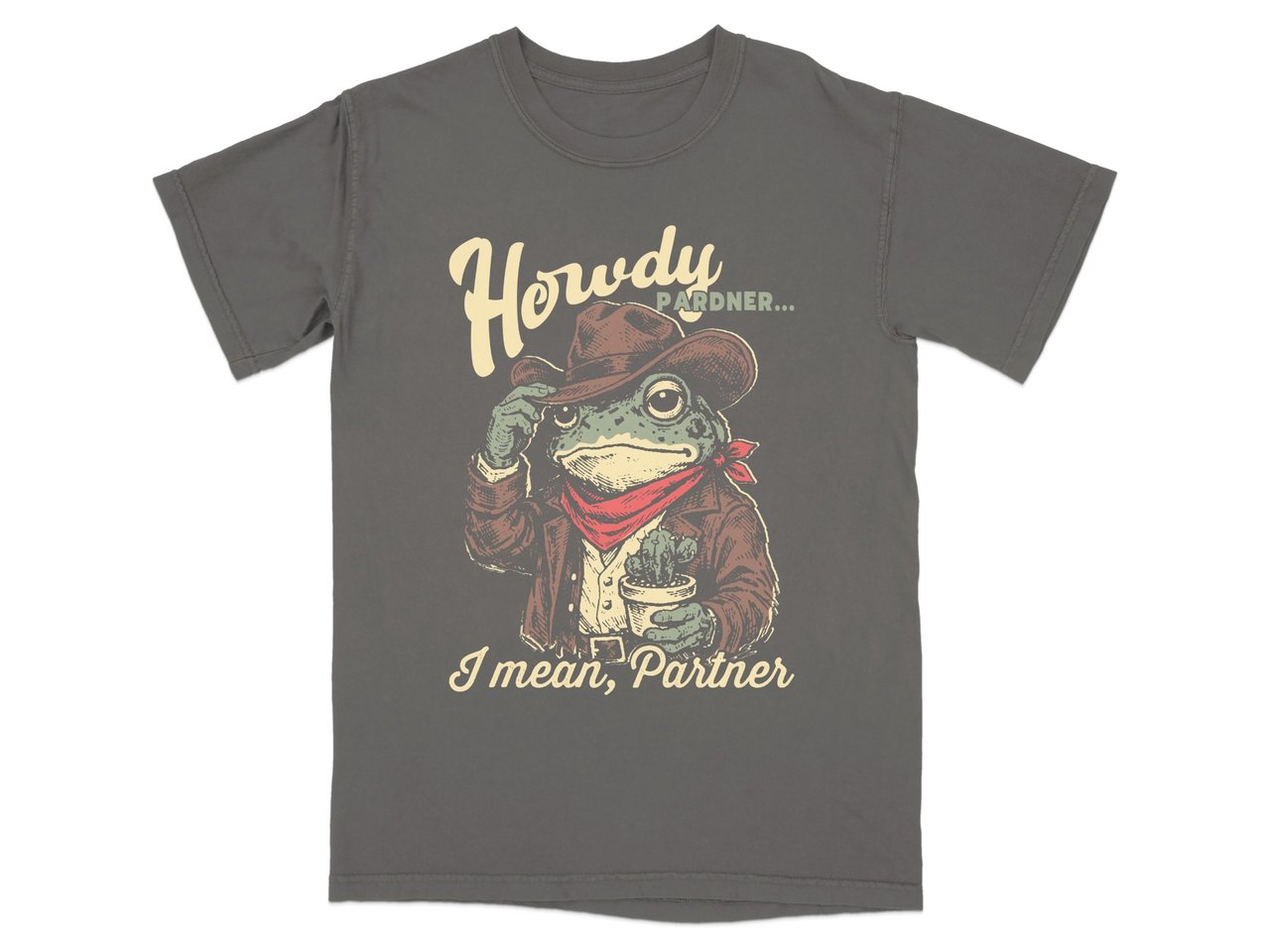 Howdy Pardner Frog Cowboy T-Shirt