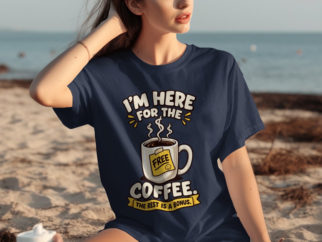 Here For The Free Coffee Tee