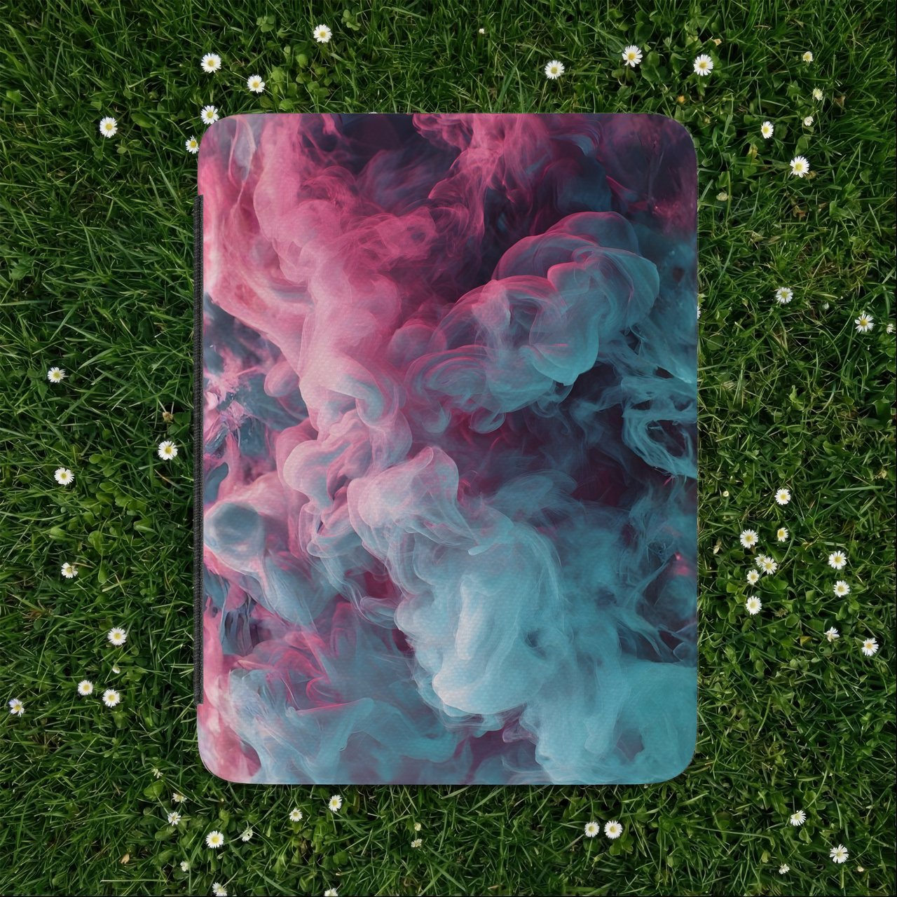 Pink Teal Smoke Kindle Case