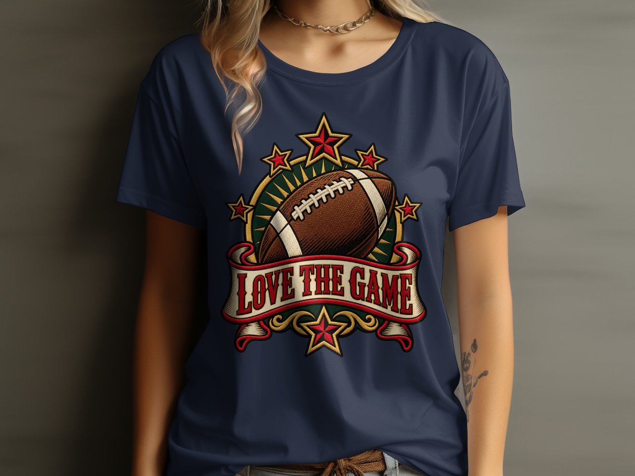 Love The Game Football Tee or Sweatshirt